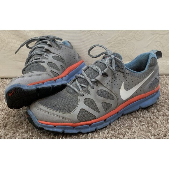 Nike Flex Trail Shield Womens Running Shoe Size 8.5 Stealth Grey Blue 537696-004 - Picture 1 of 10